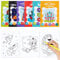 THE TWIDDLERS 24 Mini Malbücher für Kinder – Zauberer Drachen Piraten Schlösser usw - Mitgebsel, Gästegeschenke für Kindergeburtstag & Hochzeiten