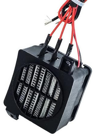Baceyong PTC Elektroheizung, 12V 100W Niederspannungstreiber Typ PTC Thermostatheizung mit Lüfter