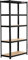 Rhino Racking - 10 Bays - 5 Tier Heavy-Duty Industrial Storage Shelves - Black - 180x90x40cm