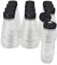 Botella de plástico PET con tapón de válvula antigoteo. 12 botes aptos para uso alimentario de 250 ml para dispensar miel, salsas, mermeladas, etc.
