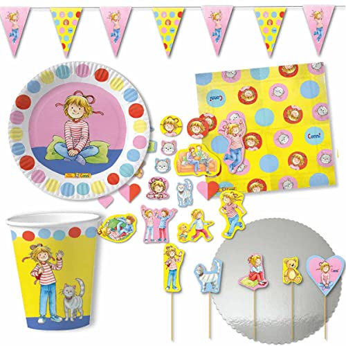 Meine Freundin Conni Partyset mit Kuchenplatte // * Meine Freundin Conni * Partydekoration // Meine Freundin Conni Geburtstag