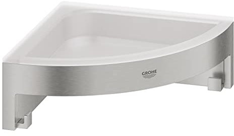 GROHE Start Cube - Eckseifenschale (für Eckmontage, langlebig), supersteel, 41106DC0