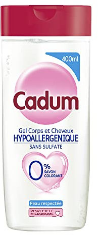 Cadum Gel corps et cheveux Hypoallergénique Sans Sulfate 400ml