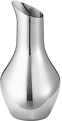 Georg Jensen Sky Krug - Hochglanzpolierte Edelstahl Karaffe - Entworfen von Barbry Aurélien Elegantes Geschirr Kanne - 27 x 14cm