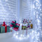 ZeMu Cluster Christmas Lights Outdoor, 9m 600LEDs Xmas Tree Fairy Lights Mains Powered with 8 Modes/Timer, Waterproof Cool White String Lights Plug in for Garland Outside Indoor Decorations