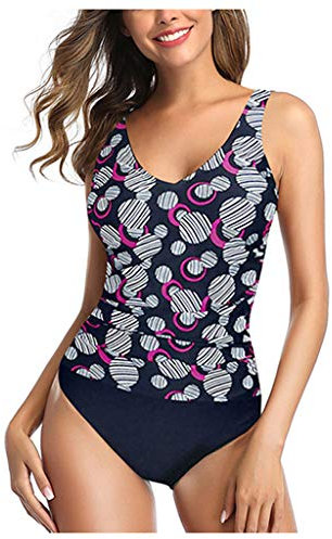 EODJXIO Bikini Taglie Forti Costumi da Bagno Donna Due Pezzi Triangolo Slip Donna Effetto Push Up Costume Intero Donna Premaman Nero Bikini Rosa Antico Slip Donna Cotone Vita Alta Taglio