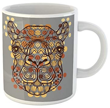 Kaffeetasse Kamel, Afrikanisches Stammesmuster, Leiter Der Technik, Große Kreise Mit Großem Henkel Kaffeebecher Keramik Tassendruck 330Ml Für Muttertag,Kaffeeliebhaber,Büro