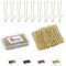 Biribila U-förmige Haarnadeln für Dutt, 6 cm, gewelltes Design, Haarknoten, Haarklammern für alle Haartypen, Frisuren, Haarnadeln für Frauen mit organisierter Box (Gold, 150 Stück)