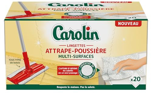 Carolin Lingettes Attrape Poussière x20