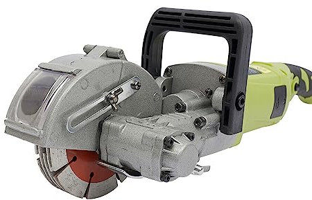 vinnyooc Elektrische SchlitzfräSe 220 V 4000 W, Handgerät MauernutfräSe Maschine 6500 Rpm, Betonsäge Schlitzmaschine Steinschneider mit 5 Scheiben Nutungswinkel 360°