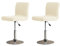 LIFEDX Stuhlhussen Barhocker Bezüge Barstuhlbezug Stretch mit Rückenlehne 2/4/6 Stück, Hussen für Barhocker Bar Waschbarer Stuhl Abdeckung Passend, für Hohe Barhocker Stuhl Bezüge-Beige||2PCS