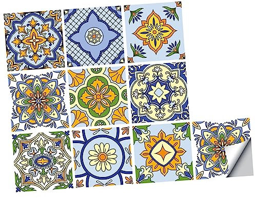 HOMSFOU 10stücke Fliesenaufkleber Simulierte Fliesen Aufkleber Wasserdichte Wand Abziehbilder Aus Mattiertem Pvc Ablösbar Stark Haftend Für Zuhause Küche Bad