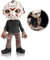Horror Figuren Jason Actionfigur mit Messer Horrorfilm Gartenzwerg Statue Albtraum Jason für Halloween Heimdekoration