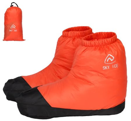 Lixada wasserdichte Daunen-Slipper-Stiefel, leichte Daunensocken, gefüllte Booties, Daunen-Fußbezüge