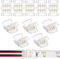 HOTUT LED Strip Verbinder,10 Stück LED Strip Connector 4 Polig10mm,LED lötfrei Streifenverbinder für SMD LED Streifen Stripes
