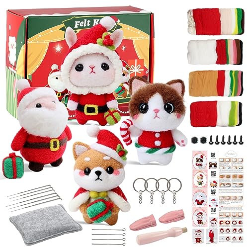 Nadelfilz Sets Starter Sets Für Anfänger Bastel Sets Für Erwachsene Inklusive Werkzeug Nadel Pad