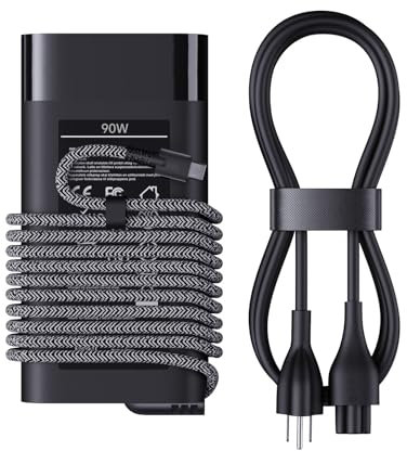 90W USB-C Power Adapter,20V 4.5A Type-C Laptop Charger Compatible for HP Elitebook x360 1030 G2 G3 G4 G7 G8 HP Chromebook X360 HP ZBook Firefly 14 16 G10 Mobile Workstation TPN-DA08