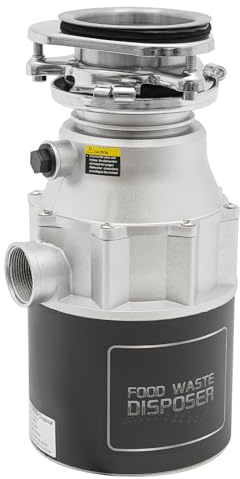 QUIOTUIR Trituratore per Lavello da Cucina 560W Trituradora de Basura de Cocina de Acero Inoxidable 1.15L 3600rpm Apertura 90mm Procesa Cáscaras de Fruta y Huesos Pequeños para Hogar