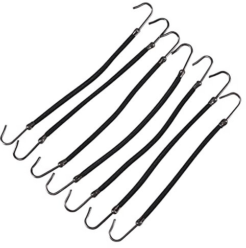 FRCOLOR 20 Stück Pferdeschwanzhaken Elastisch Haarklammern Haarspangen Gummibänder Für Pferdeschwanz Styling Frisuren Mit Haarzopfhalter Schwarz