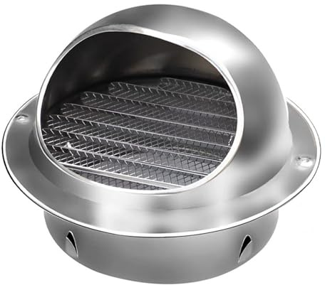 Sombrerete Chimenea Tapa de Tubo de Acero Inoxidable Cubierta Redonda Duradera para Conductos de Estufas y Chimeneas 70 100 150 200mm(150mm/5.90in)