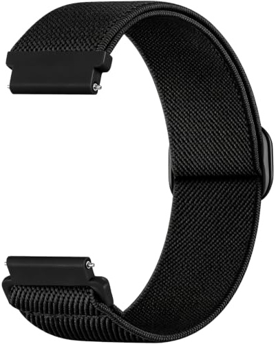 Aurrain Nylon Sport Armband für 18mm 19mm 20mm 22mm, Elastic Adjustable Sports Strap,Kompatibel Garmin/ID205L/Galaxy/Amazfit/Huawei/Coros,Herren und Damenmodelle.