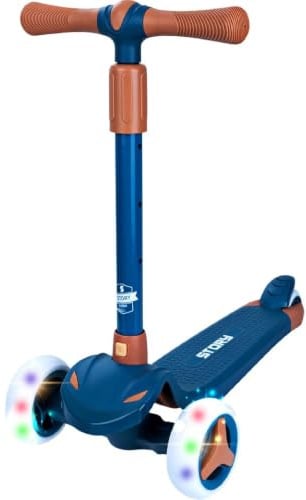 Story Mini Friends LED Deluxe 3-Rad Kinderroller | LED-Räder ohne Batterien | Höhenverstellbarer Lenker | ABEC-7 Kugellager | 3–6 Jahre
