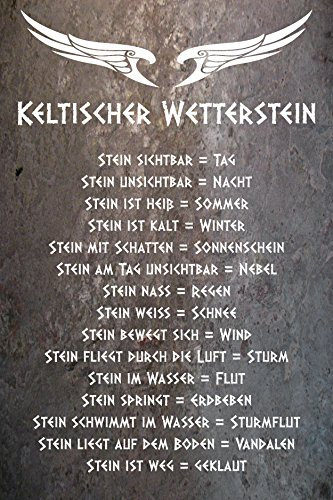 Melis-Folienwerkstatt Aufkleber - Keltischer Wetter-Stein - 30x20cm – S00352-003 20 VAR
