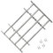 Tidyard Barandilla Ajustable para Ventana,Ventana Rejilla,Reja de Seguridad para Ventana,Decoración para Hogar,con 4 Travesaños Sólidos,Acero Galvanizado 500-650mm