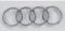 Audi 4H0853605B2ZZ Ringe Emblem Zeichen vorn Kühlergrill Logo chrom