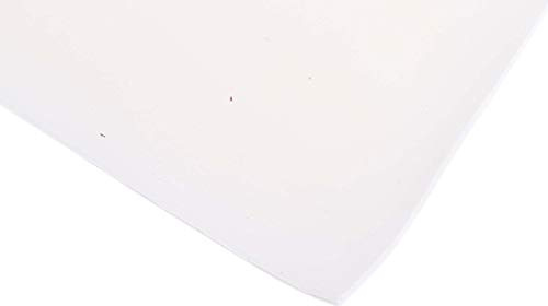 RS PRO Moosgummiplatte Silikon, Weiß, 1 m x 1.5 mm x 600mm 0.25 g/cm³, 200 °C
