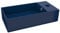 vidaXL Lavabo de Baño Antidesbordamiento de Manos Fregadero Tocador Piedra Recipiente Vasija Aseo Indoro Cocina Garaje Cerámica Azul Oscuro
