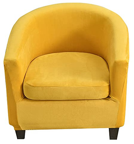 Funda de sillón Chesterfield elástico Funda para sillas Club 2 Piezas Fundas de sillón de cóctel Fundas de Asiento de Silla Tullsta