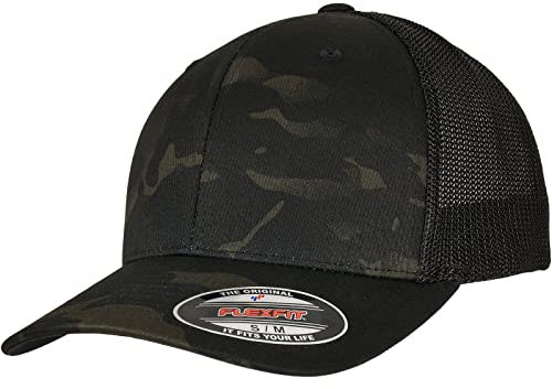 Flexfit Unisex 6511MC-Multicam Trucker Mesh Cap Baseballkappe, Multicam Black, L/XL