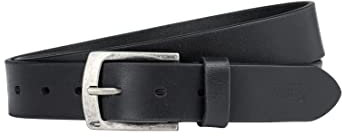 camel active Herren Gürtel aus Leder Schwarz, menswear-L
