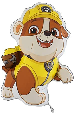 Toyland® 88 cm (35) riesiger Paw Patrol Rubble Charakter-Folienballon - Partyballons für Kinder