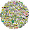 AUCEKO 100 Stücke Kawaii Frösche Aufkleber Sticker Pack,Vinyl Frosch Abziehbilder Niedlich Frosch Laptop Aufkleber Karikatur Frosch wasserdichte Dekorative Aufkleber