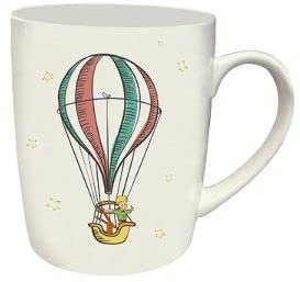 Tazza Petit Prince - Il Piccolo Principe nella sua mongolfiera con volpe - materiale porcellana fine - capacità 340 ML
