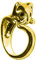 OUTLETISSIMO Verstellbarer Ring in Form einer Katze Farbe Gold, Kein Edelmetall, Nicht zutreffend.