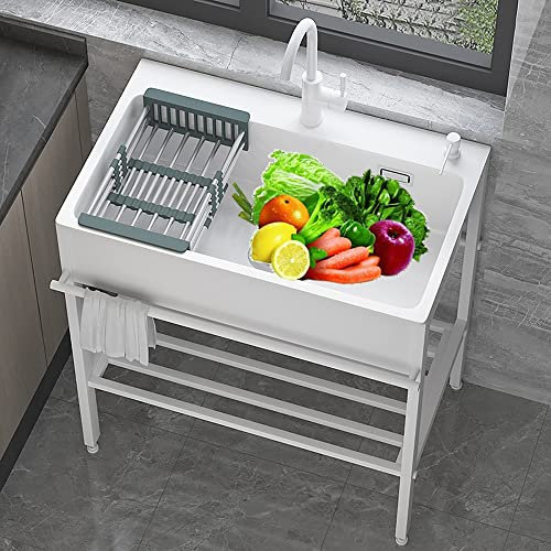 Fregadero Cocina 1 Seno,Fregadero De Cocina De Piedra De Cuarzo,Fregadero De Servicio,fregadero De Cocina Comercial,Pila De Lavar,para Garaje,cocina,lavadero,Cuarto De Lavado,interior Y Exterior ( Col