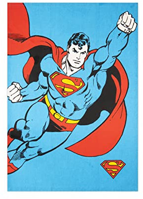Excelsa Superman Geschirrtuch, 100% Baumwolle, 70 x 50 cm, mit Knopfloch