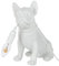 J-Line Lampe Hund Bulldogge Poly Farbe weiss 25x15x29cm