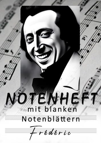Notenheft mit blanken Notenblättern: DIN A4 100 Seiten mit 10 Notenzeilen / Systeme pro Blatt Für Schüler Lehrer Profi-und Hobby- Musiker geeignet ... fürs Komponieren und Aufschreiben von Noten