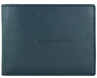 Conte Massimo Herren-Geldbörse aus echtem Leder, handgefertigt, mit RFID-Schutz und Geschenkbox