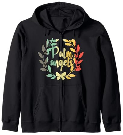Palm Angels Butterfly Flower Lovers Zip Hoodie