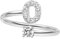 Purelei® Buchstaben Ring O – Damenring aus langlebigem Edelstahl – Wasserfeste Ringe – Verstellbare Ringe von Größe 50 bis 60 – Modeschmuck für deinen individuellen Look