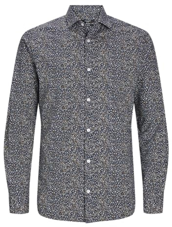 Jack & Jones Herren Jprblablackpool Stretch Shirt Ls Ss23 Sn Hemd (1er Pack)