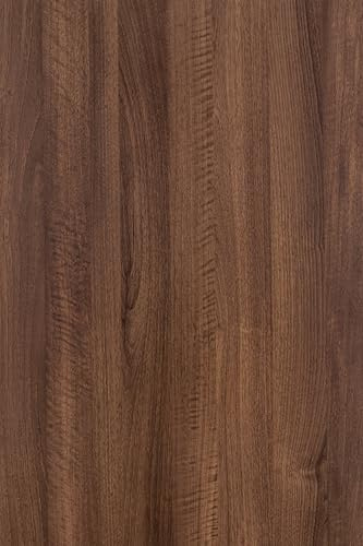 HOLOMEY Large Walnut Wood Contact Paper Peel and Stick Wood Grain Wallpaper Removable Self-Adhesive Wooden Look Vinyl Decor Wallpaper Thick Bubble-Free Design for Furniture DIY Wall Covers 31x354 inch