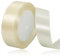 Creme Satinbands 25mm Breit, 22 Meters Schleifenband, Geschenkband für Geschenkverpackungen, DIY Handwerk, Blumensträuße, Nähprojekte, Schleifenherstellung, Geburtstags- und Hochzeitsdekorationen
