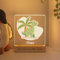 LASERO' Personalisiertes Nachtlicht Baby mit Namen - Geschenk zur Geburt Junge Mädchen - Kinderzimmer Lampe Taufgeschenke (Dinosaurier)