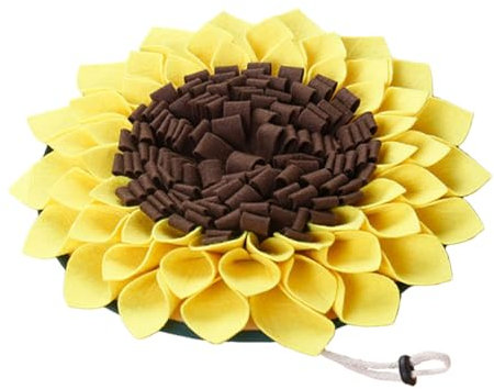 BESPORTBLE 2stücke Pet Puppy Sniffle Mat Sonnenblumen-trainingspad Für Langsames Füttern Für Hunde Fördert Natürliche Nahrungsaufnahme Und Stressabbau